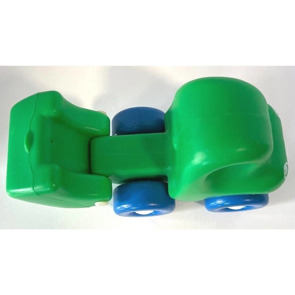 Vintage Little Tikes Chunky First Cars Green Dump Truck Toy Plastic 1st 80s PLAY - Picture 7 of 9